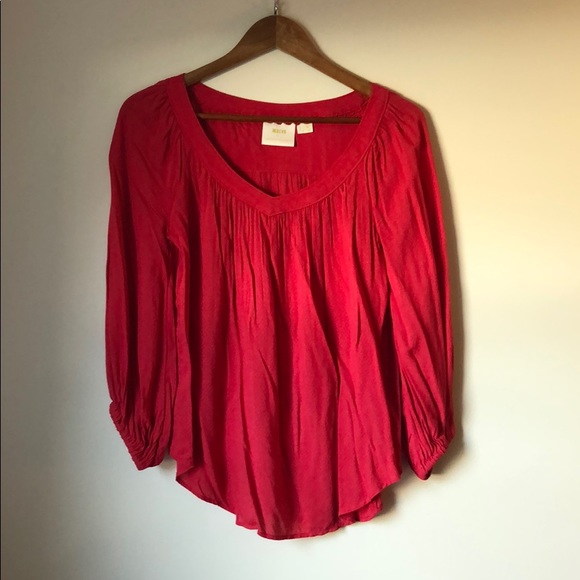 Anthropologie Maeve red top. - Picture 1 of 4